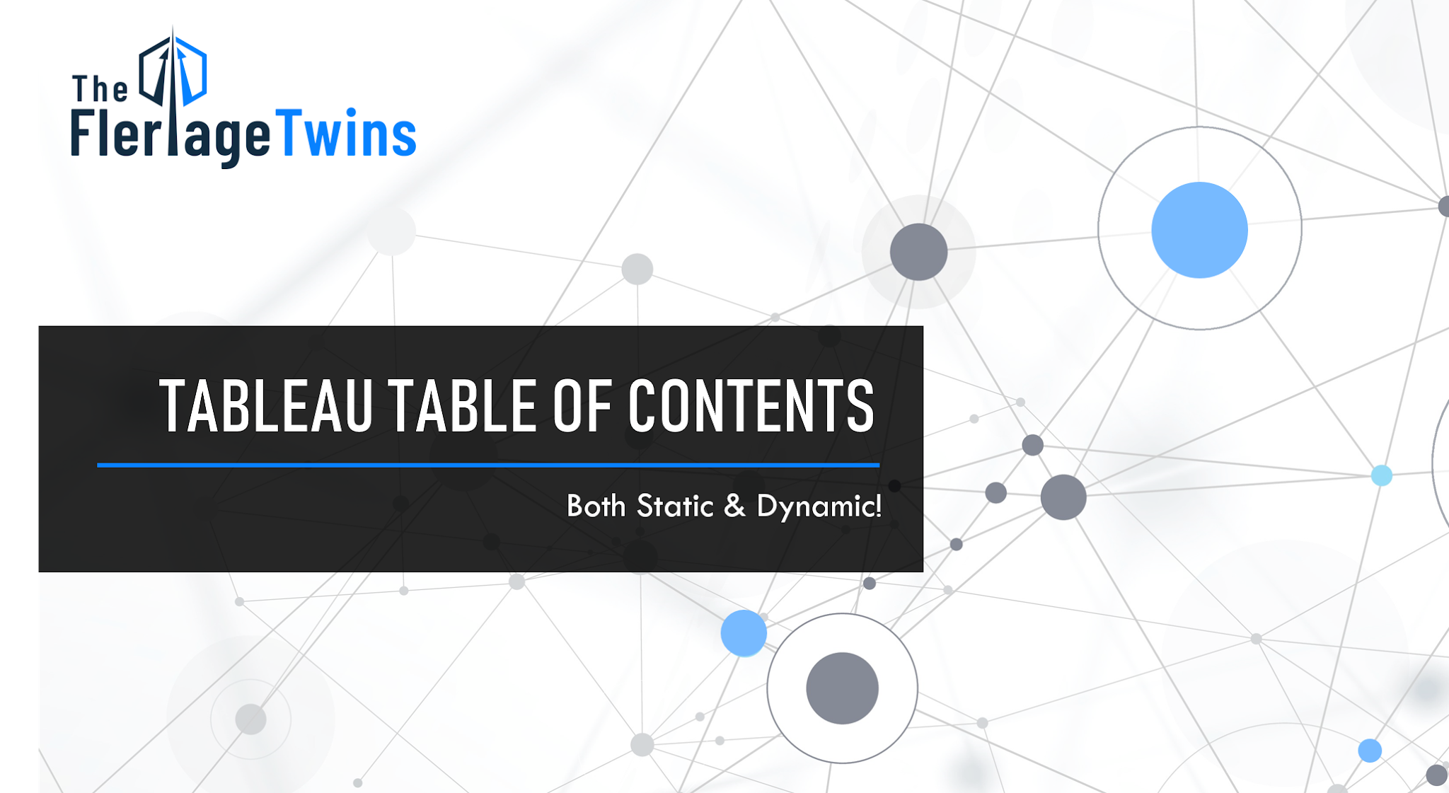 Create a Tableau Table of Contents (and make it Dynamic too!) The