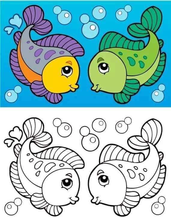 Fichas para colorear según modelo | Mundo de Rukkia