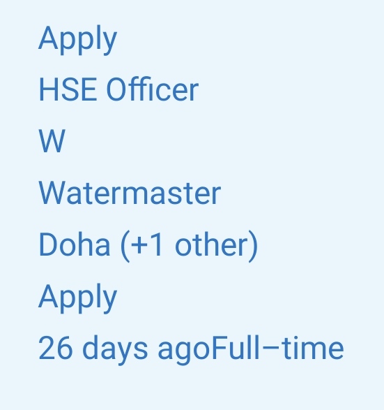 HSE OFFICER job in Qatar qatar jobs advertisement