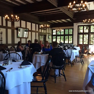 dining room at Benbow Historic Inn restaurant in Garberville, California