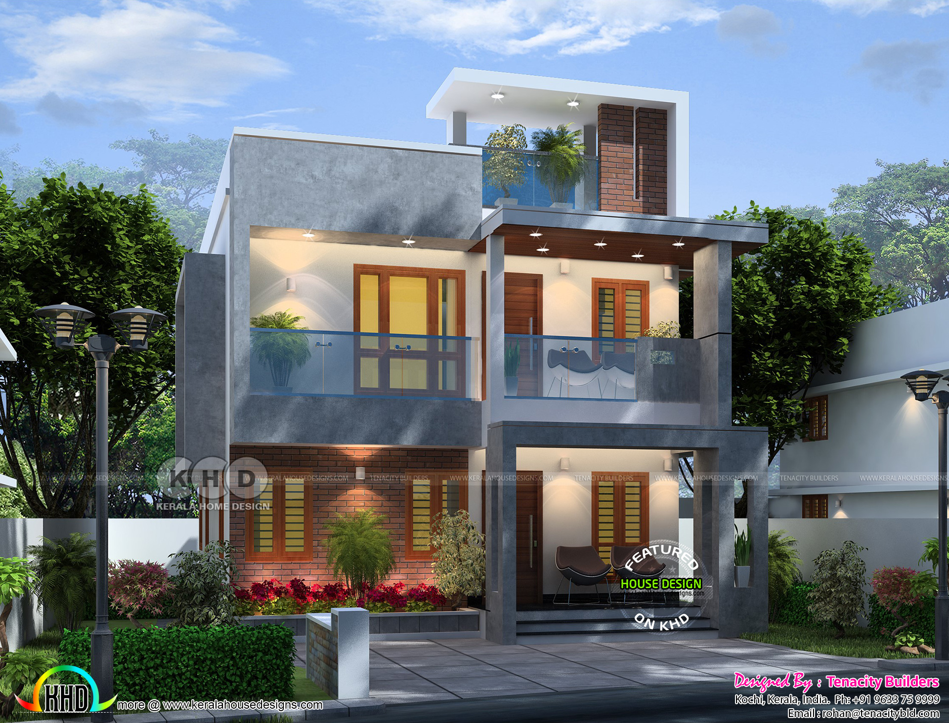 Novelty House with floor plan Kerala Home Design and Floor Plans 9K