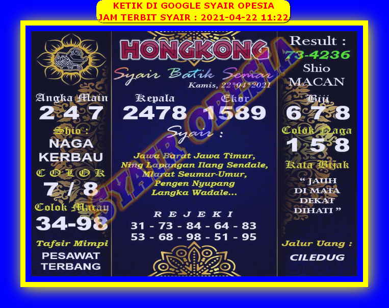 PREDIKSI SGP YOHII