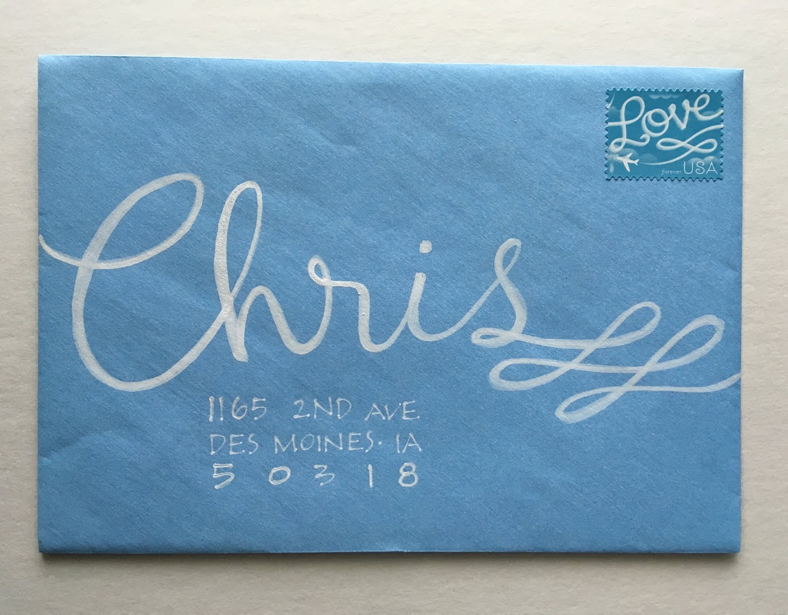 pushing the envelopes PO Display Chris / airplane Love