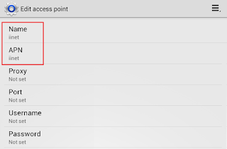 Mobile Broadband General APN Settings