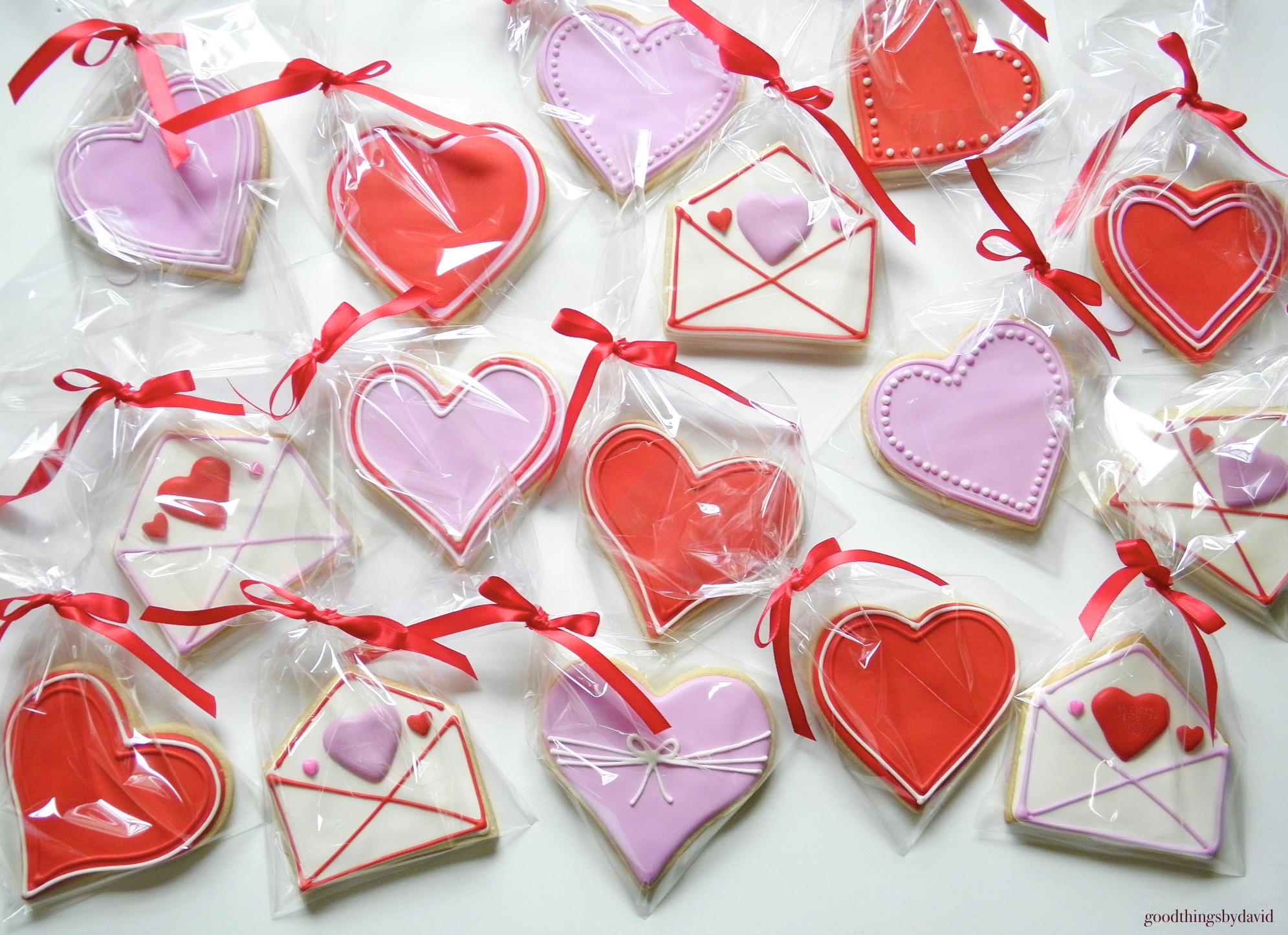 Valentine's Day Envelope Cookies