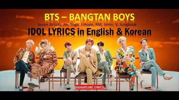 BTS - IDOL LYRICS - IDOL English Translation Lyrics