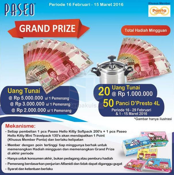 Promo Paseo Alfamidi Berhadiah Uang 30 Juta & 50 Panci Promo Paseo Alfamidi Berhadiah Uang 30 Juta & 50 Panci