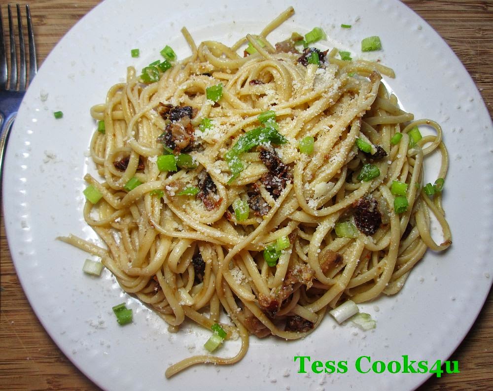Tess Cooks4u Linguine with Sun Dried Tomatoes