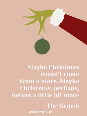 grinch quote maybe christmas doesn't come from a store