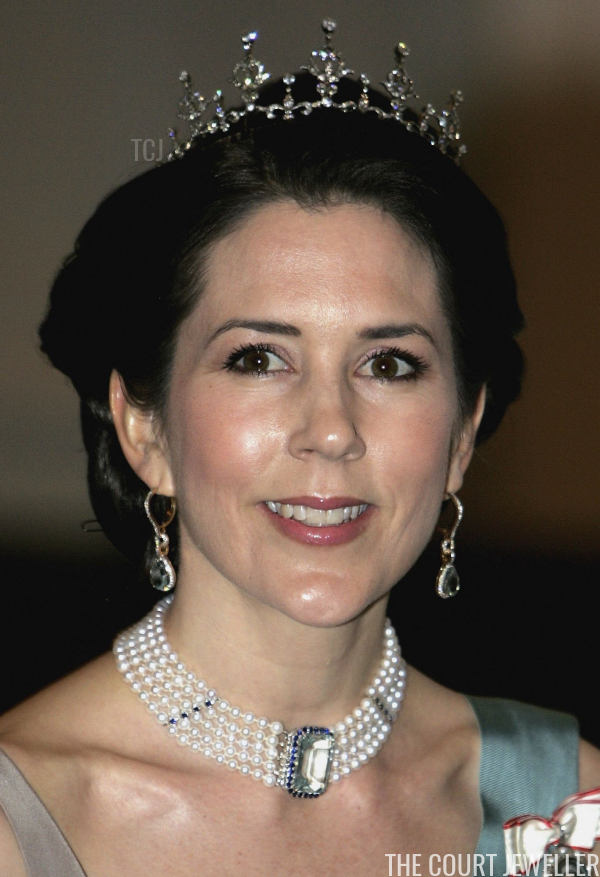 The Nightly Necklace: Crown Princess Mary's Aquamarine and Pearl Choker ...