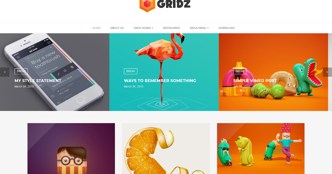 Gridz Responsive Blogger Template Top Best Free Theme