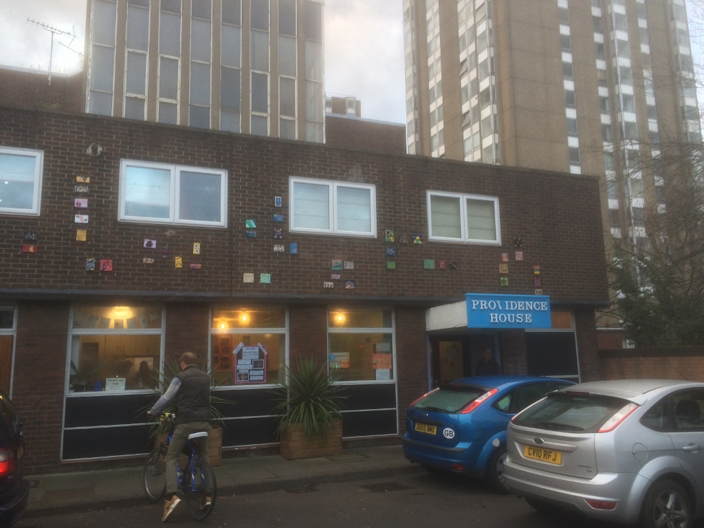 Bermondsey Vicar Light in the darkness at Providence House