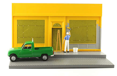 les plus beaux véhicules utilitaires, renault 4L pick-up 1:43 le peintre