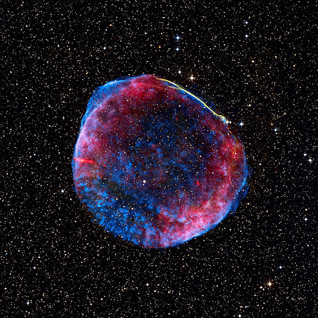 A beautiful composite image of the SN 1006 Supernova Remnant