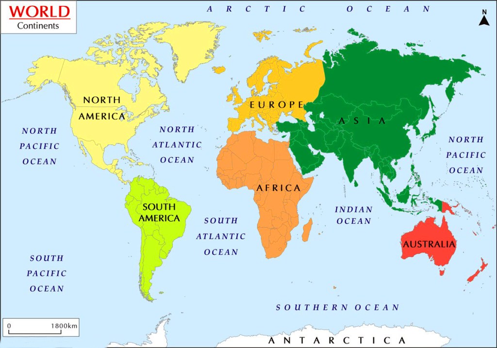 CONTINENTS And OCEANS CONTINENTS And OCEANS