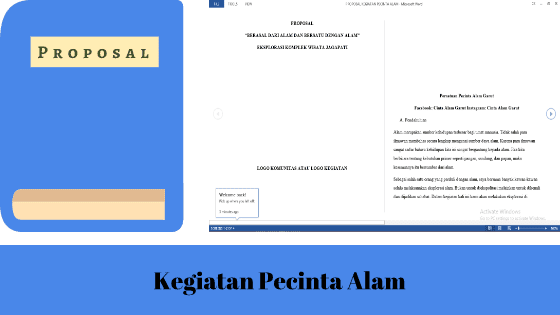 (Pdf) Contoh Proposal Kegiatan Pecinta Alam Tentang Proposal