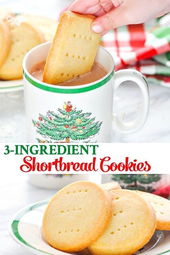 3Ingredient Scottish Shortbread Cookies Tasty Food