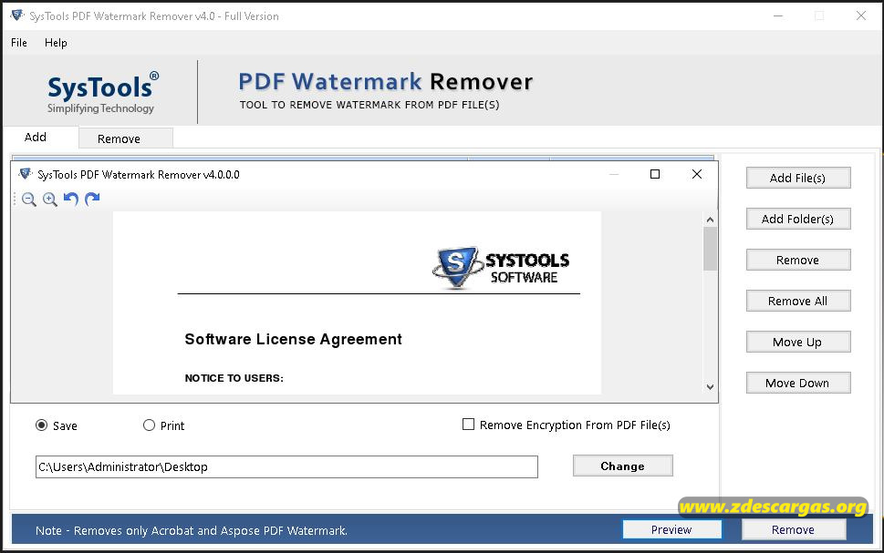 PDF Watermark Remover Full 