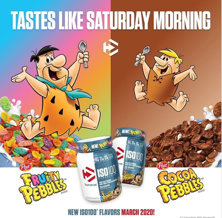 The Supp Plug Dymatize Licenses Post Fruity Pebbles & Cocoa Pebbles Cereal Flavors for their