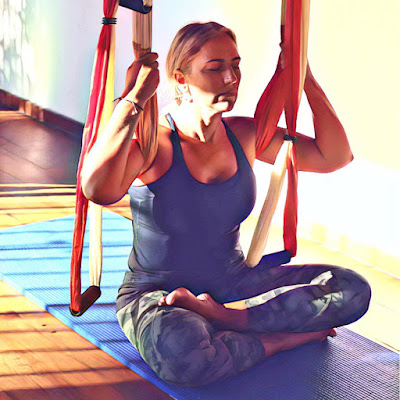 yoga meditación aérea