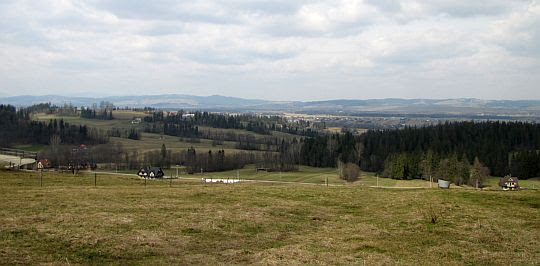 Widok na dolinę Czarnego Dunajca. Widok na dolinę Czarnego Dunajca.