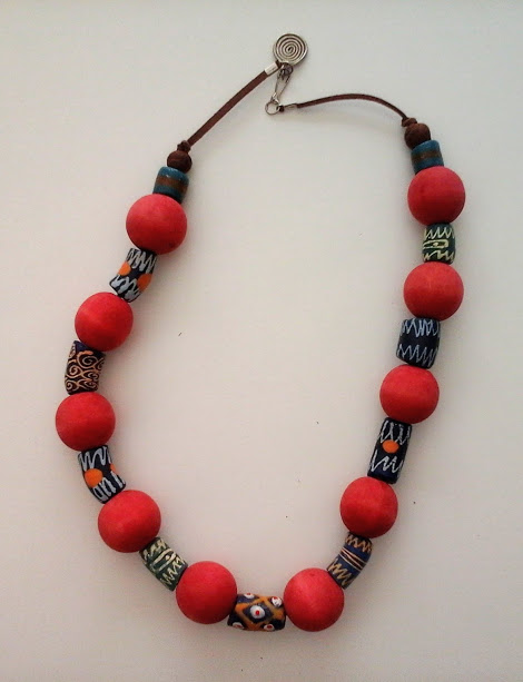 BOLD COLORFUL AFRICAN BEADS. BY MIABO ENYADIKE