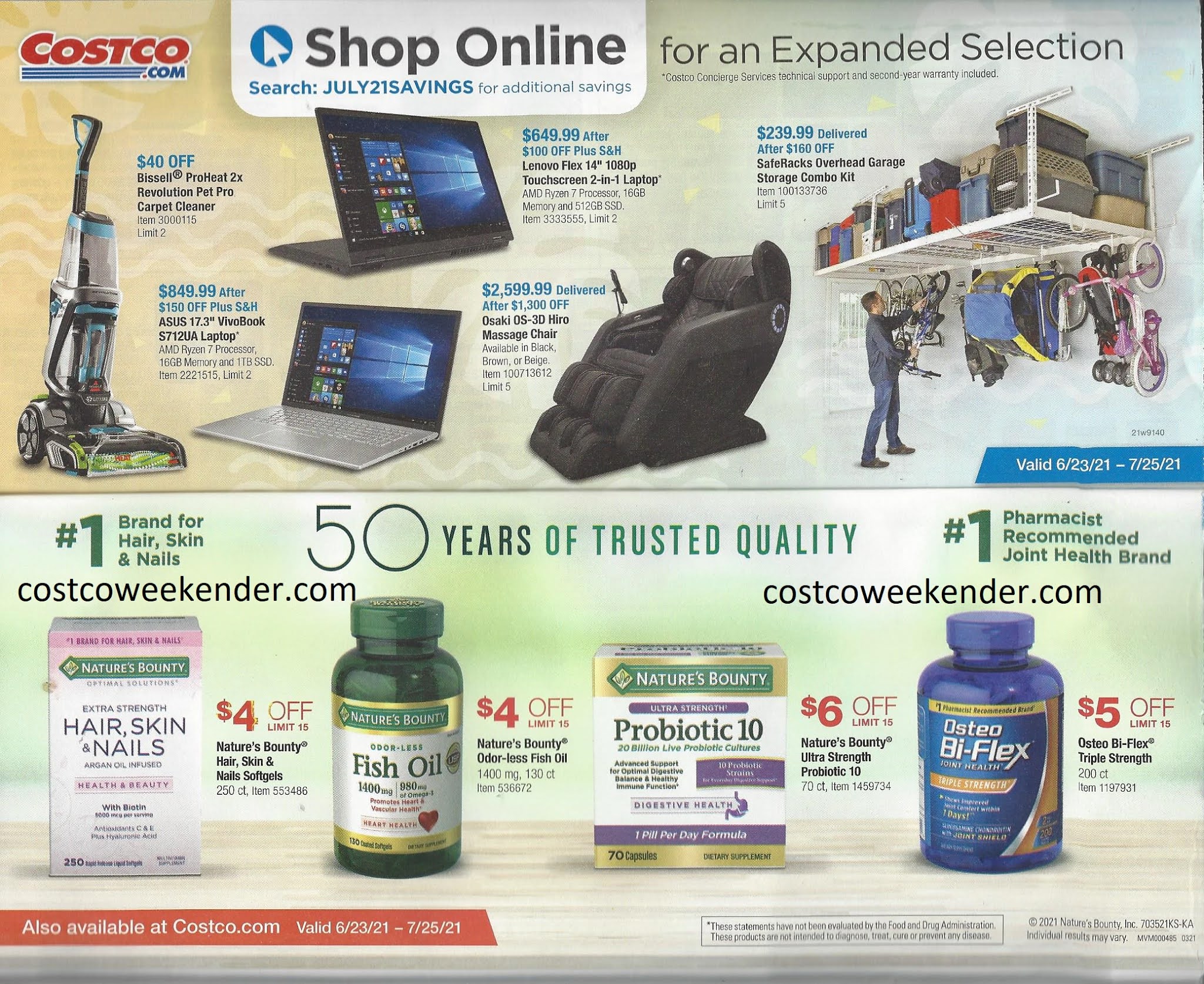 July 2021 Costco Coupon Book Costco Weekender