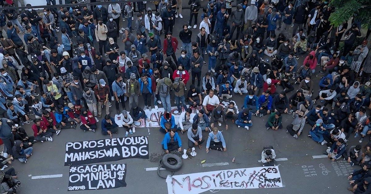 Mahasiswa Bantah Jokowi Soal Demo Omnibus Law Dipicu Hoaks Tren Opini