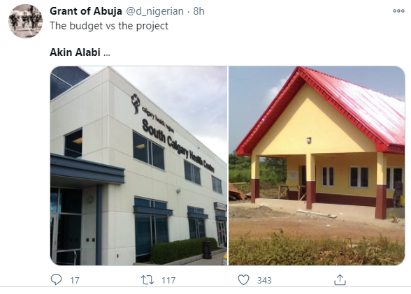 Akin Alabi TRENDS as Nigerians MOCK his nearly completed Healthcare Center 37