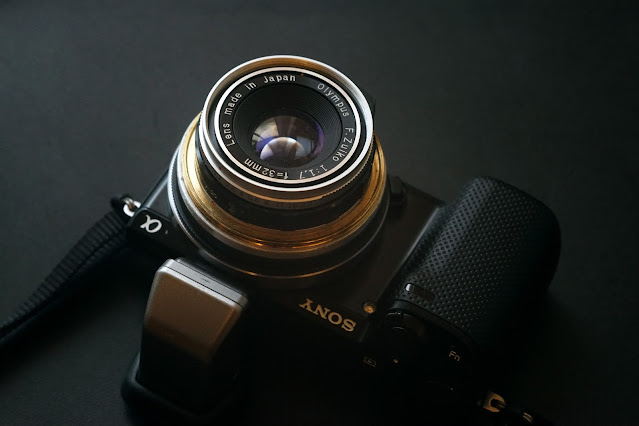 Olympus f.zuiko 32mm f1.7 e-mount改造レンズ