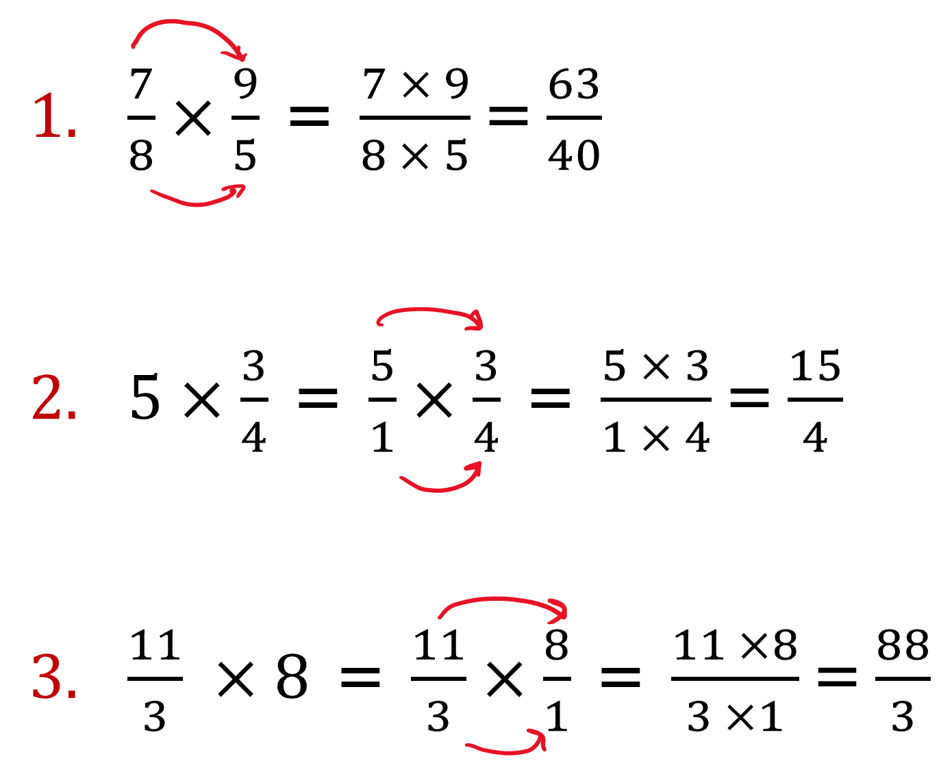 Multiplicación de Fracciones Mth Blog