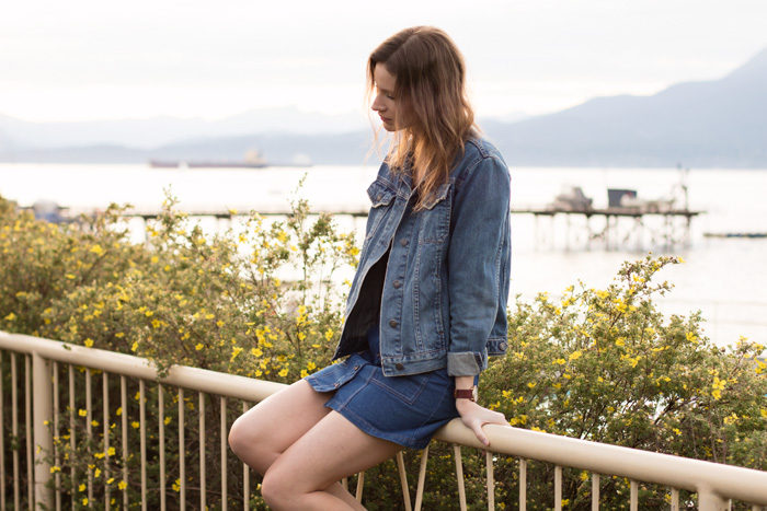 Vancouver Fashion Blogger, Alison Hutchinson in a Canadian Tuxedo