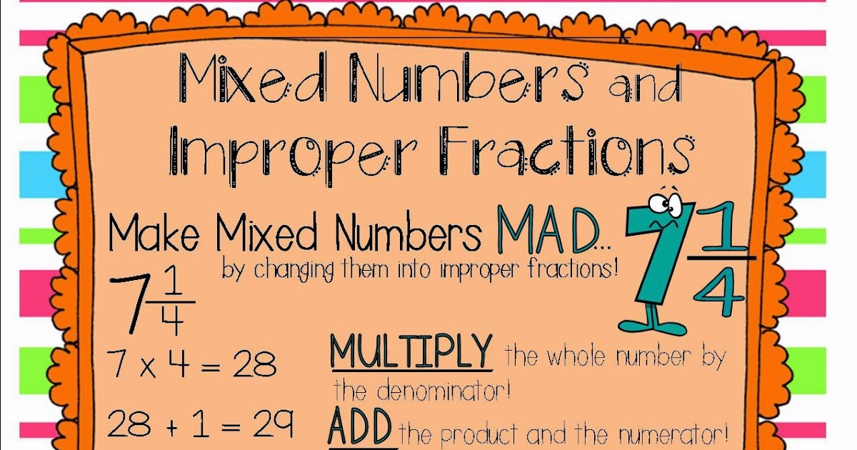 Adding Improper Fractions And Mixed Numbers