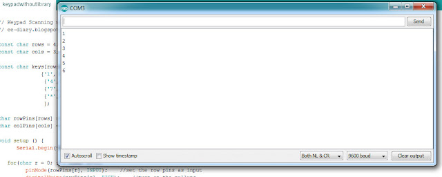 How to Read Keypad with Arduino without Library | ee-diary