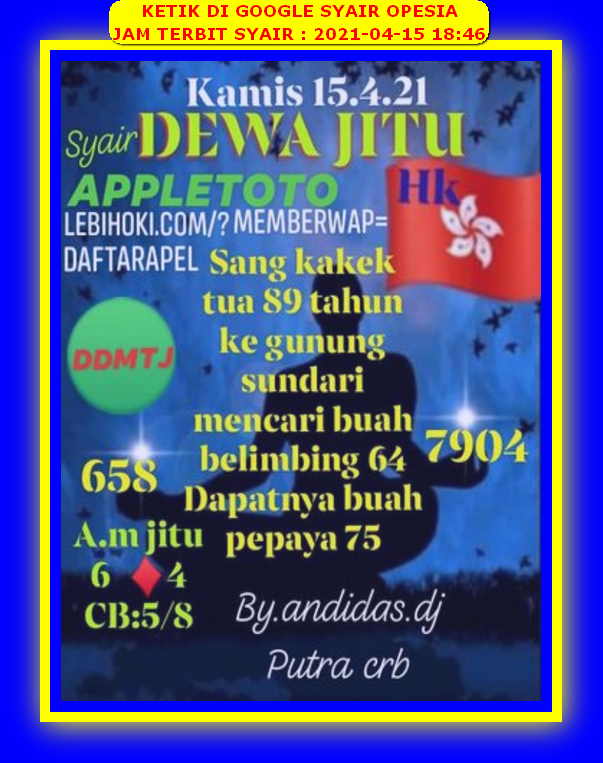 1 New Message Kode Syair Hongkong 15 April 2021 Forum Syair Togel Hongkong Singapura Sydney