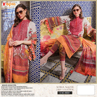 Fepic Rosemeen Sobia Nazir Lawn Collection pakistani Suits