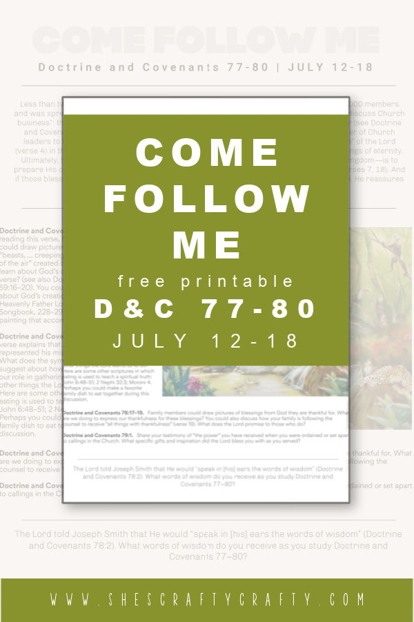 Come Follow Me free printable July 12-18 pinterest pin