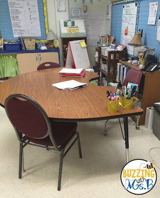 One of the things you'll want to do right away as a new instructional coach is to set up your room! Whether you have an office or a classroom to do your coaching work, this post explains some of the materials and spaces you'll want. Read about the way I've organized the spaces in my room and what they're used for in my daily coaching.