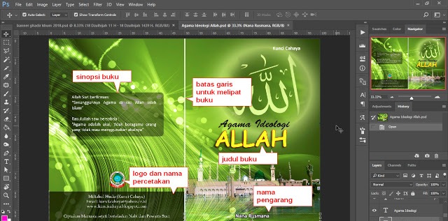 Cara Membuat Setting Page Layout Buku Saku (A6) Di MS. Word Serta Membuat Cover dengan Photoshop