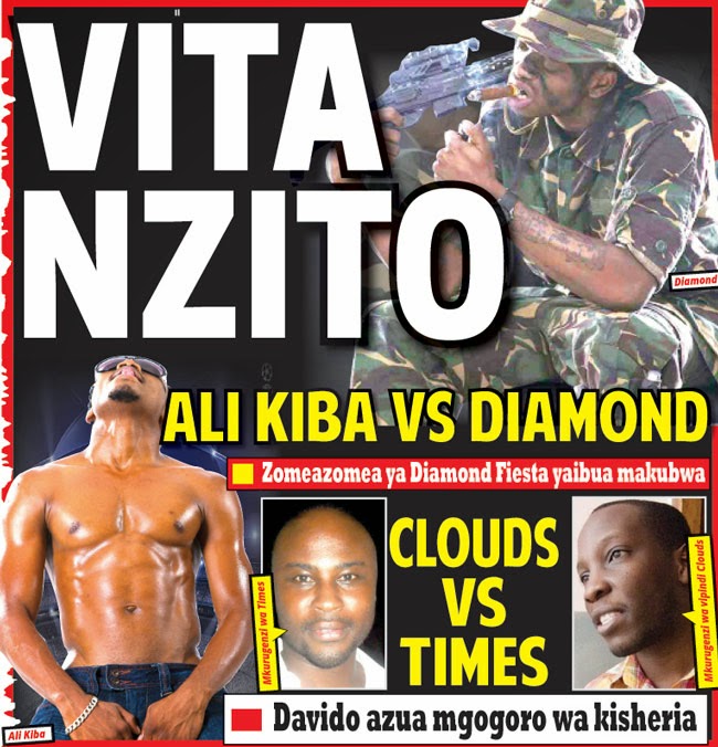 Vita Nzito Mbili Kubwa Hapa Mjini: Ali Kiba Vs Diamond na Clouds FM na Times FM