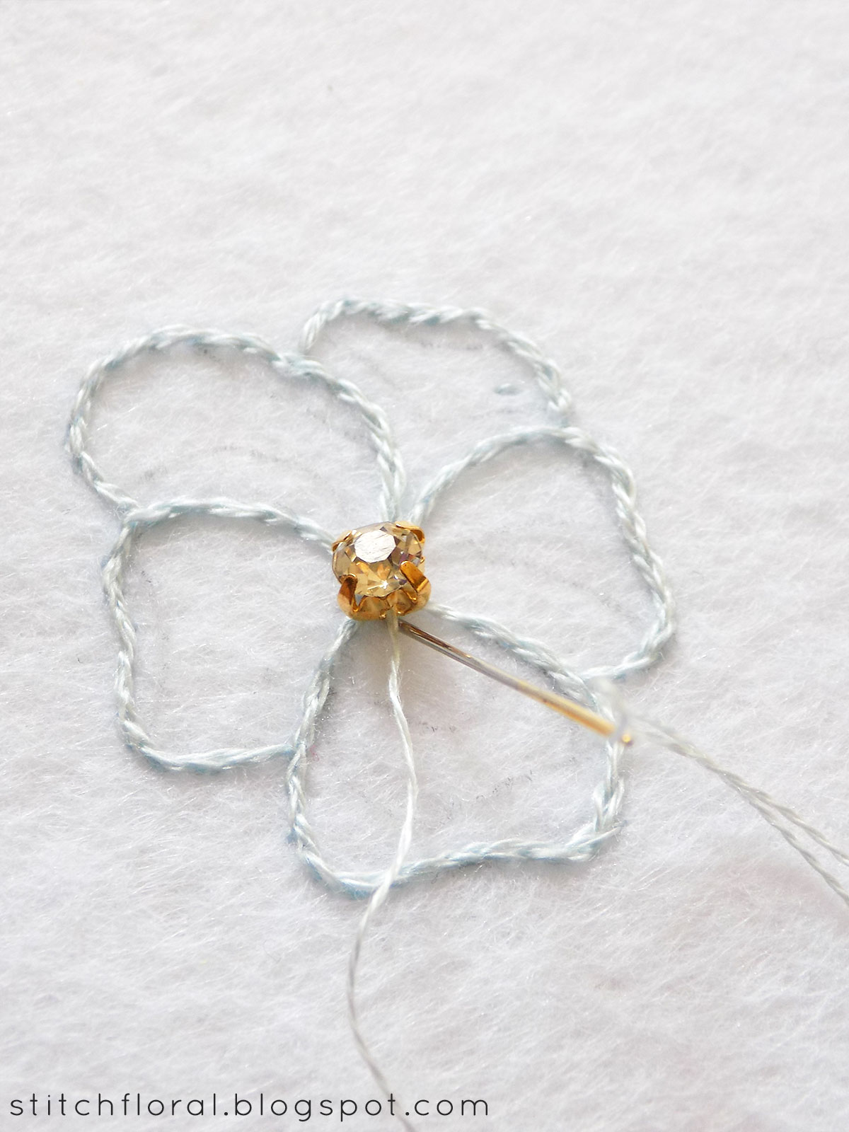 DIY Scissors fob tutorial Stitch Floral