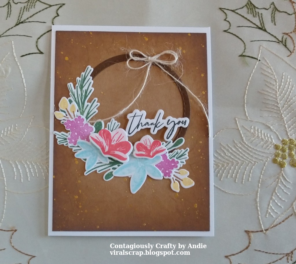 Contagiously Crafty Thank You Cards Using The Greetery Hoop Wreath