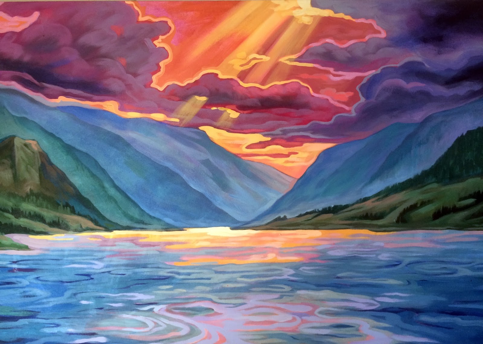 The Talking Walls Columbia River Painting