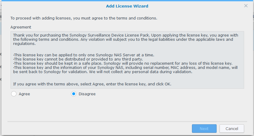 Synology Surveillance Station License