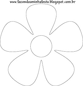 Fazendo a Minha Festa - Moldes: Moldes de Flores!