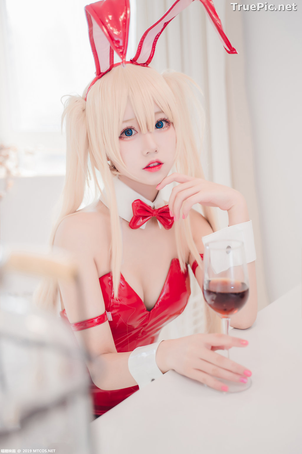 Image [MTCos] 喵糖映画 Vol.021 – Chinese Cute Model – Red Bunny Girl Cosplay - TruePic.net - Picture-1