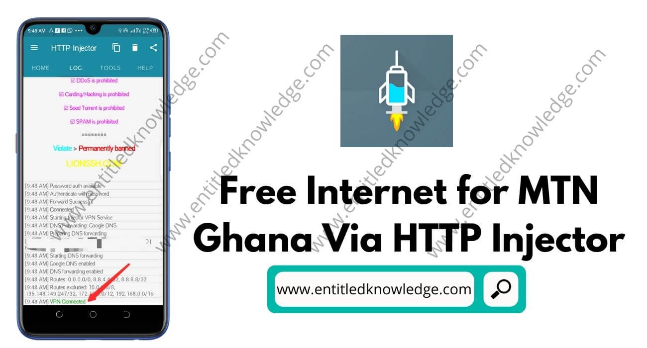 MTN Ghana Free Unlimited Internet Trick Via HTTP Injector