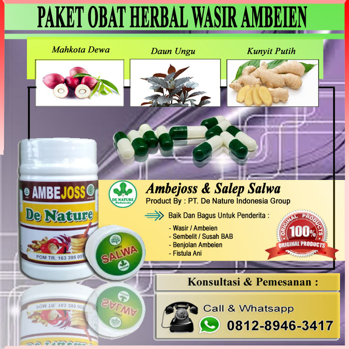 PT. De Nature Indonesia Group cara menghilangkan benjolan wasir grade