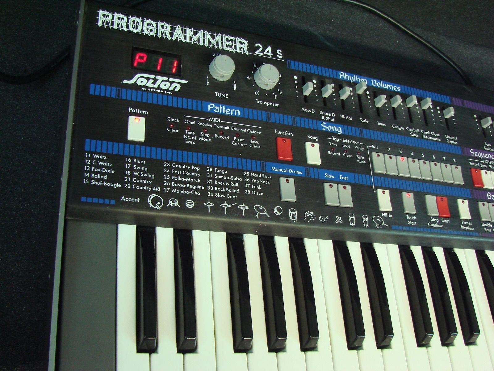 MATRIXSYNTH Ketron Solton Programmer 24S Synth MIDI Drum Machine