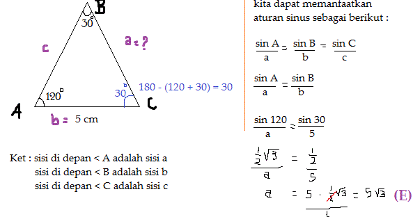 Contoh Soal Aturan Sinus Dalam Kehidupan Sehari Hari Ini